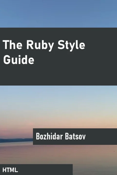 The Ruby Style Guide