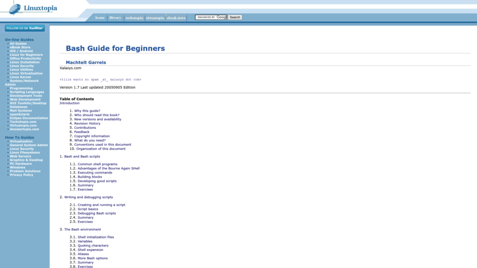 Bash Guide For Beginners