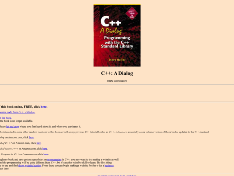 Cplus Plus A Dialog