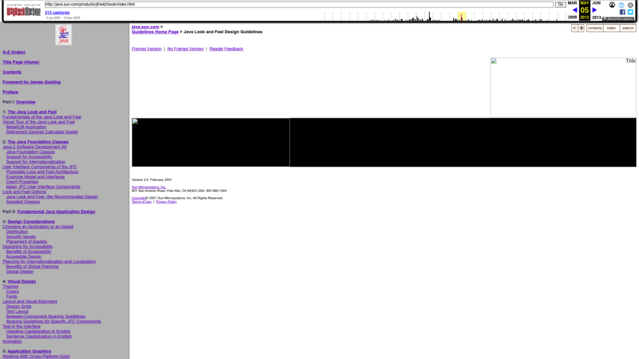 Java Look And Feel Design Guidelines